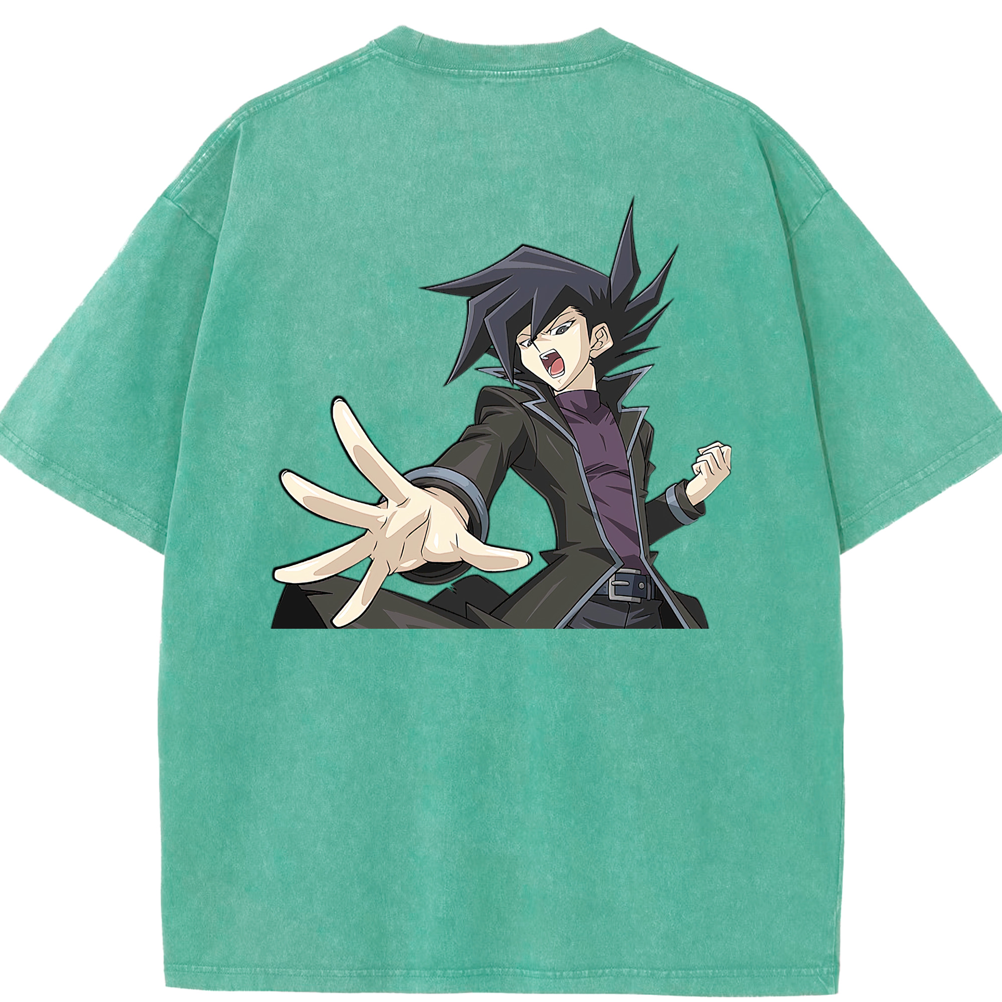 （画像用） 遊☆戯☆王 Yu-Gi-Oh! 綿100% ヴィンテージ風 半袖Tシャツ（背面プリント）